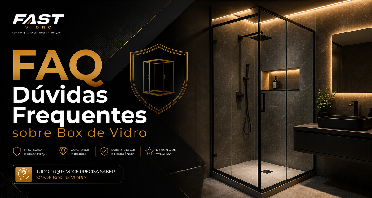 FAQ Box de Banheiro — Dúvidas Frequentes sobre Box de Vidro Temperado — Fast Vidro