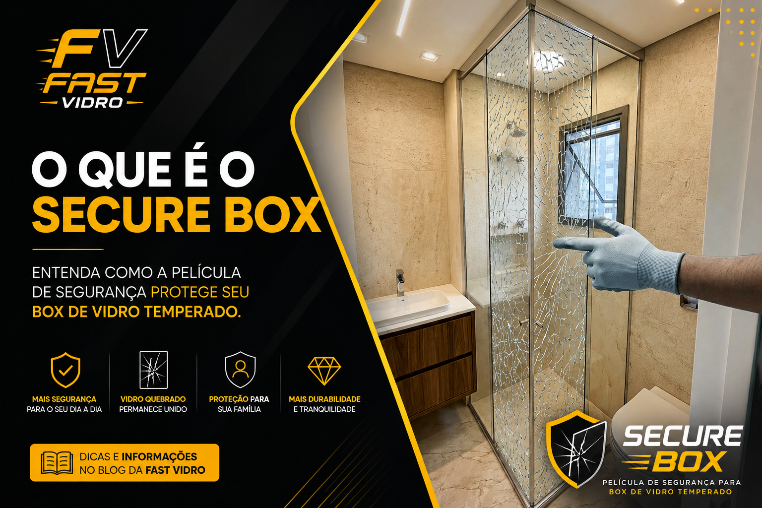 O que é Secure Box? Conheça a Película de Proteção para Box de Vidro Temperado que Protege sua Família