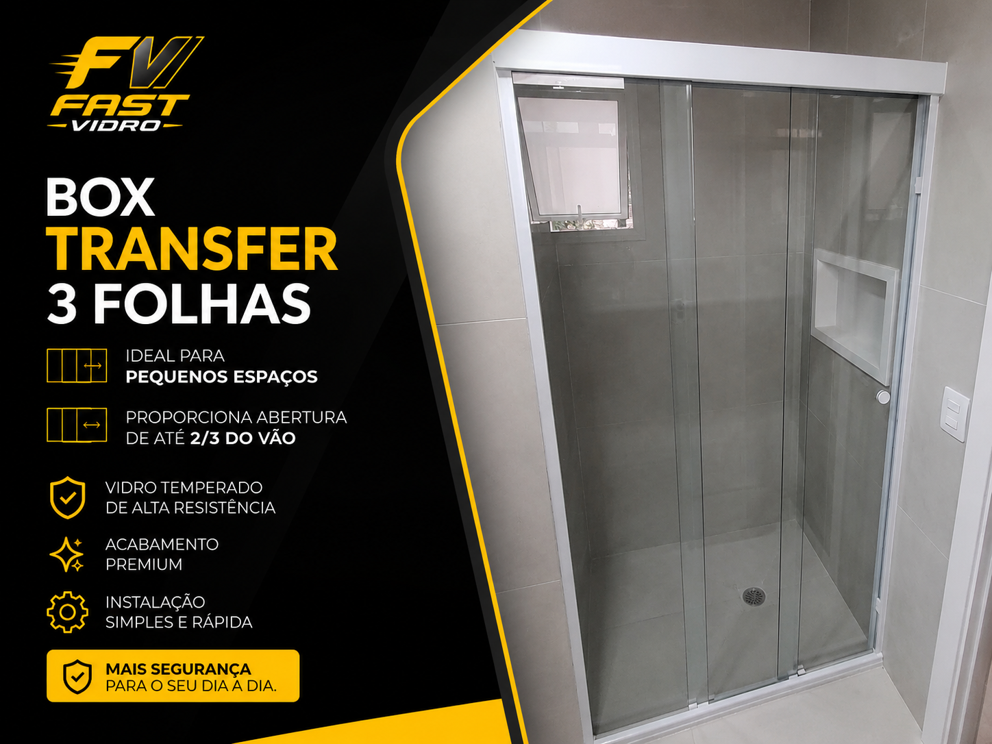 Modelo 3 Folhas de Correr